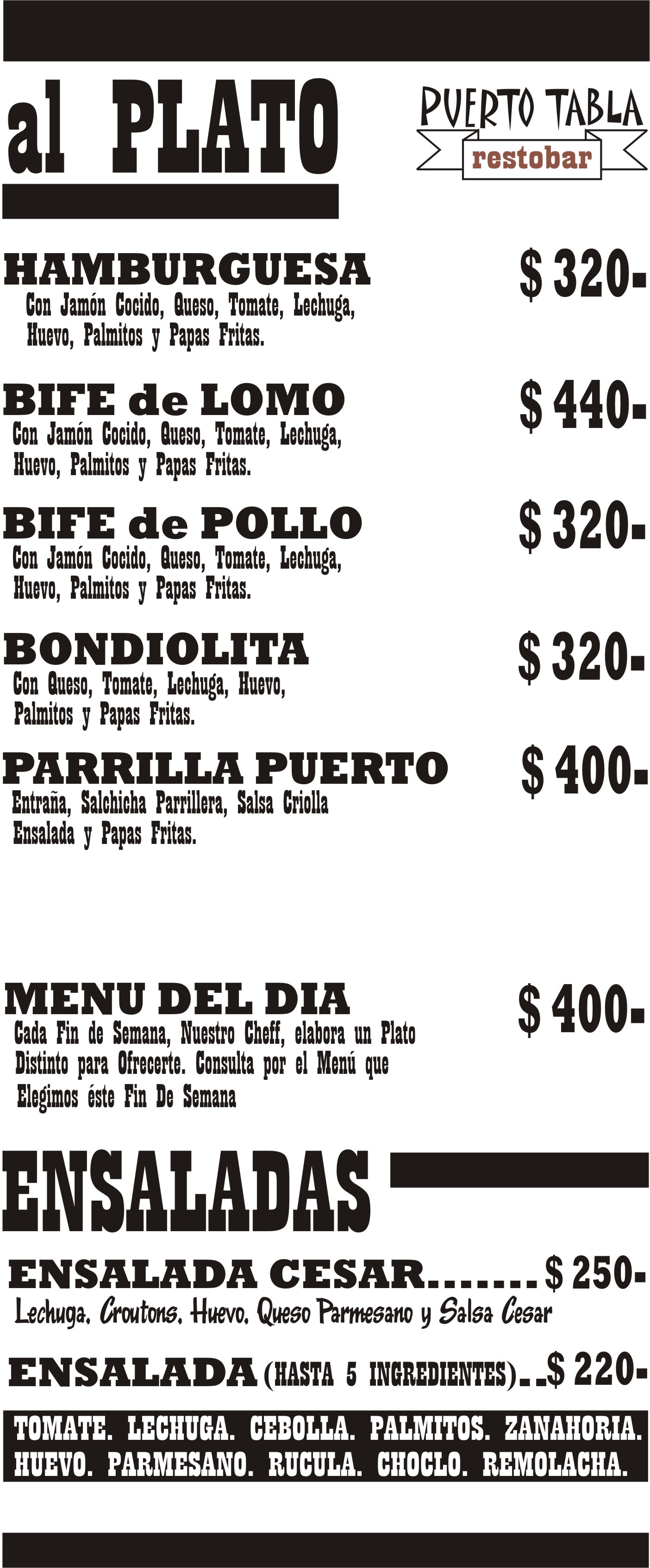 Carta de Puerto Tabla — página 3